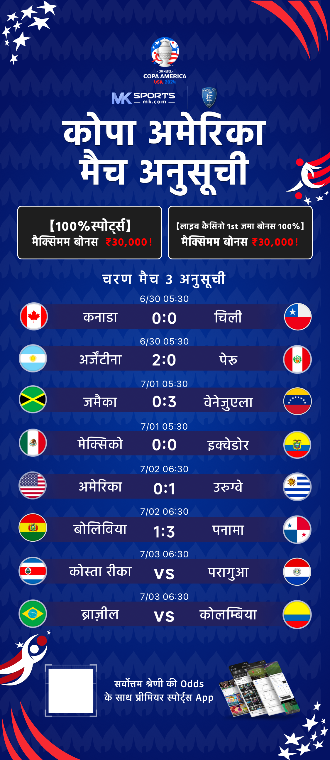 today 1 pm result